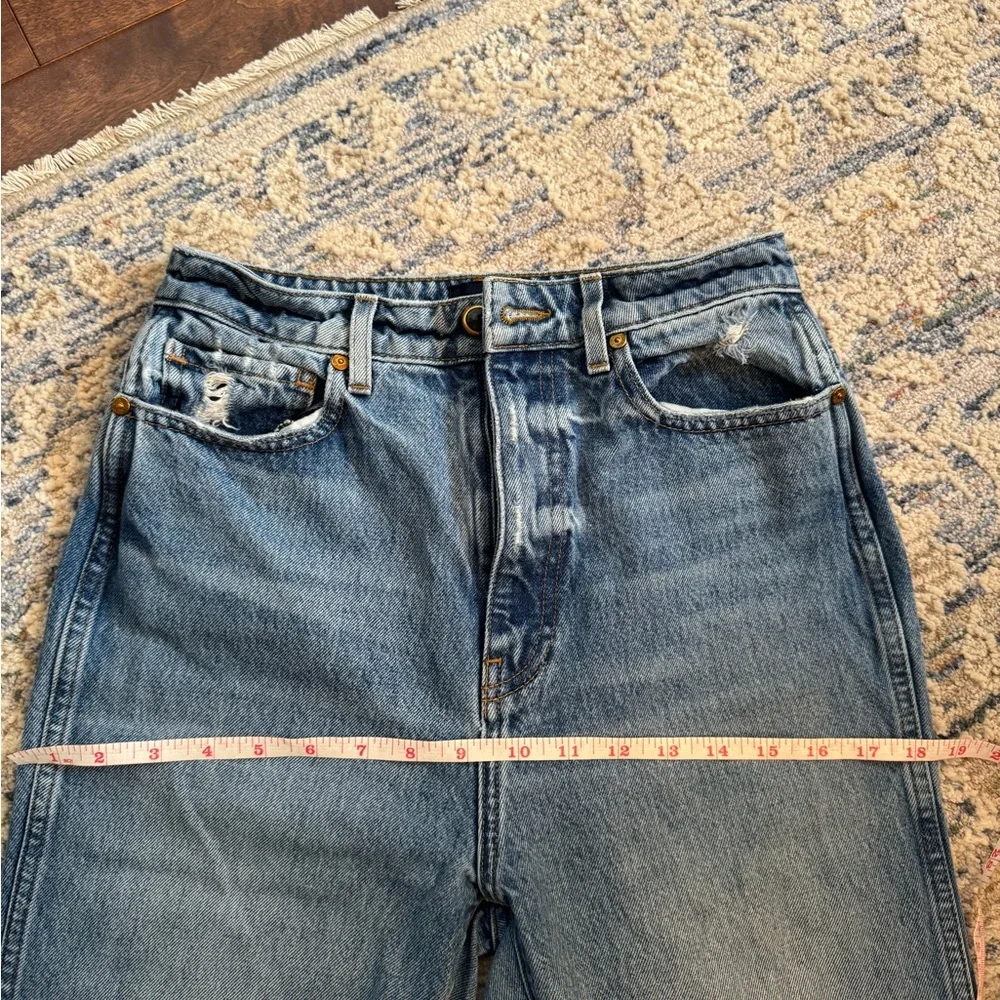 Khaite “Danielle” Jeans | Size 28 | 100% Cotton | Raw/Cut Hem | $620 Retail - Picture 1 of 8
